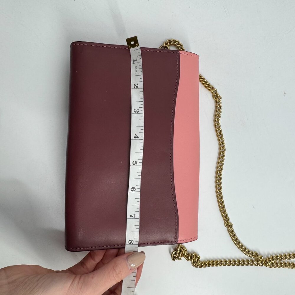 NEW Coach Colorblock Signature Canvas Tabby Chain Clutch Size Small - Picture 13 of 15